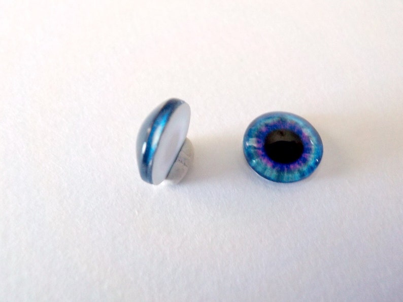 8mm Glass Doll Eyes Cabochons Half Round Cabochons Glass | Etsy