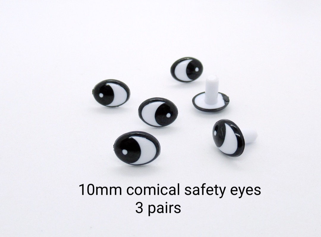 One Pair of Hand-painted 15mm Safety Eyes With Eyelashes Metallic Berry  Safety Eye Animal Eyes Doll Eyes Craft Eyes Plastic Eyes 