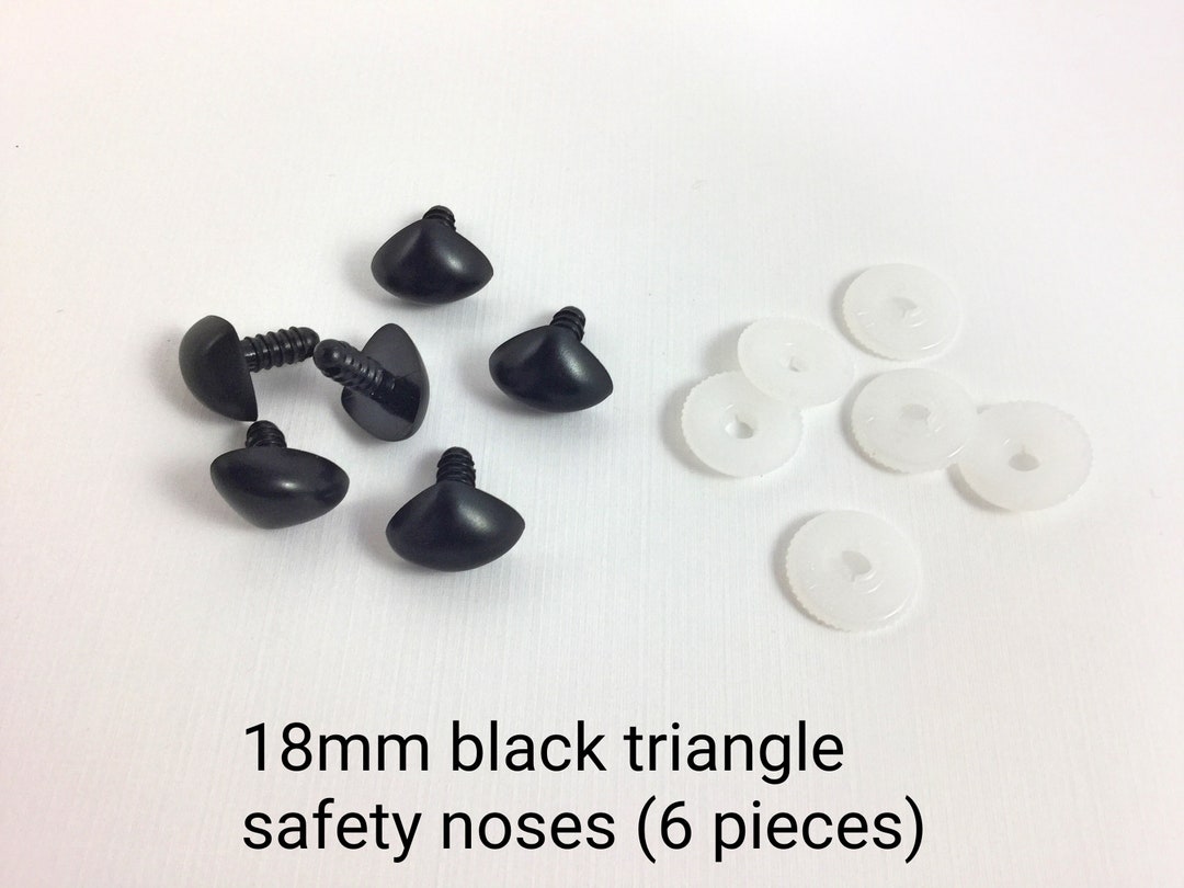 Black Triangle Safety Noses for Amigurumi – Snacksies Handicraft