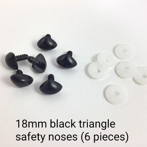 Safety Nose (Black), 5 pcs - 8mm, 12mm, 18mm, 22mm, 26mm