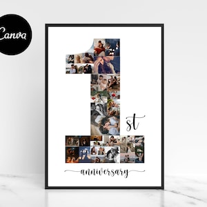 Couple Photo Collage, Anniversary Photo Collage, Anniversary Collage, Family Gift, Couple Gift, Gifts for Him, Gifts for Her, Couple Prints