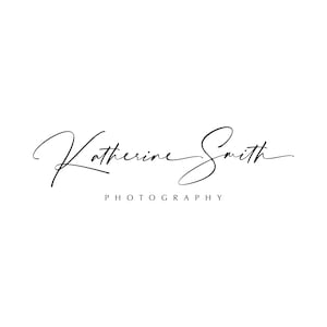 Vorgefertigtes Signatur-Logo, Script-Logo, Signatur-Fotografie-Logo, Handgeschriebenes Logo, Elegantes Logo, Script-Schrift, Kalligraphie-Logo, Einfaches Logo