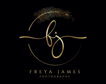 Premade Logo Design, Signature Logo Design, Script Logo,Name Logo, Business Logo, Photography Logo, Text Logo, Gold Logo, Custom Logo Design