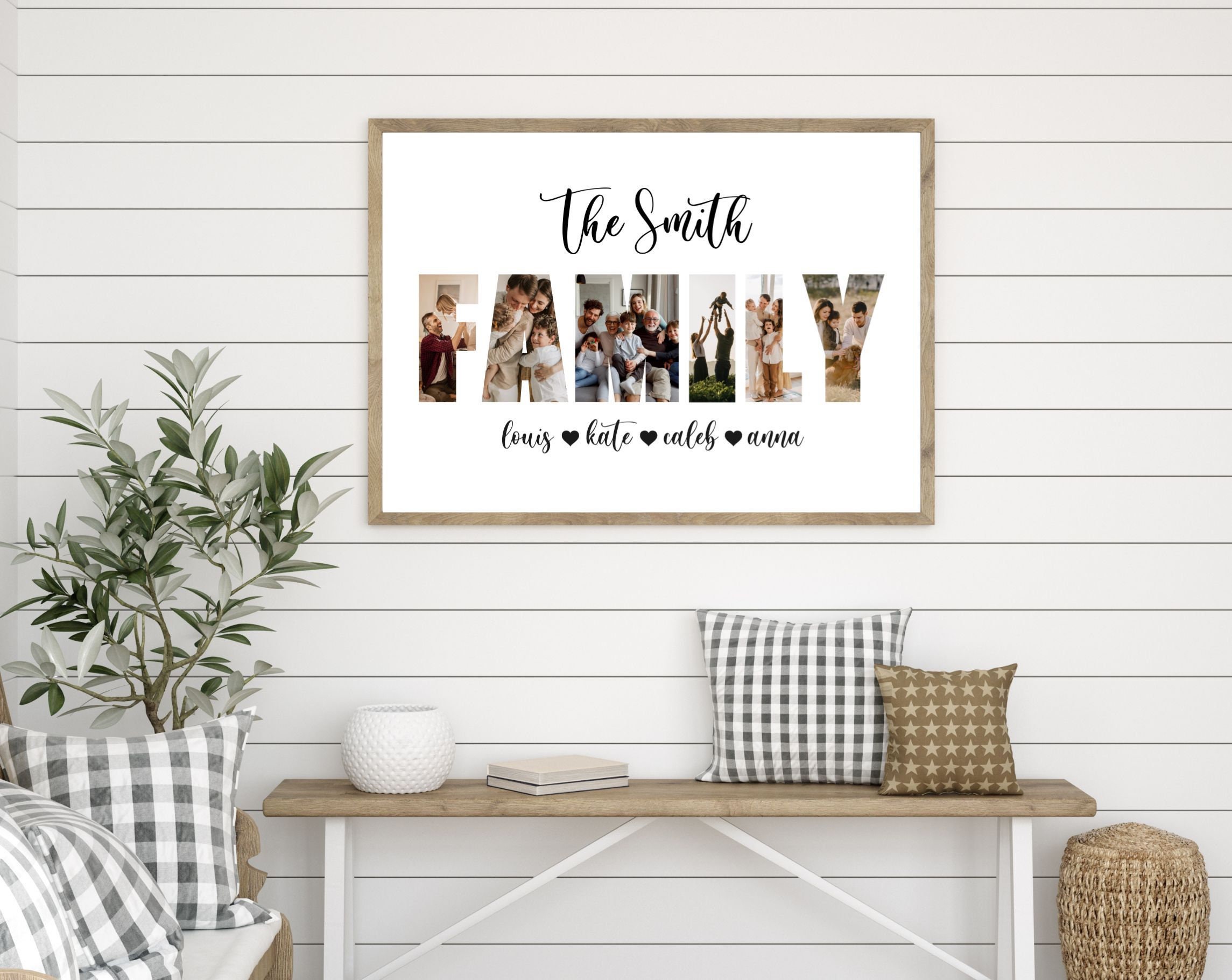 Family Photo Collage Personalized Family Picture Collage Custom Family ...