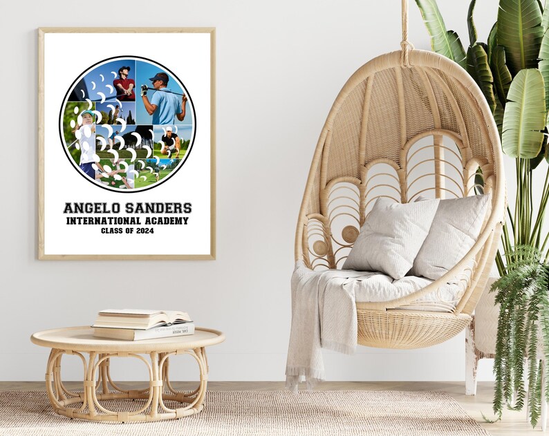 Sports Photo Collage Golf Photo Collage Personalized Gifts Senior Night ...