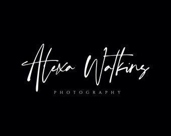 Signature Logo, Premade Signature Logo, Signature Photography Logo, Fashion Boutique,  Simple Logo, Silver Logo, Calligraphy Logo