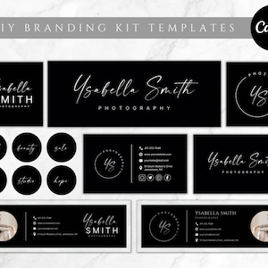 DIY Signature Logo Design Branding Kit, Branding Kit Logo, DIY Logo Set, Canva Branding Kit Logo Design, Editable Logo, Logo Template Canva