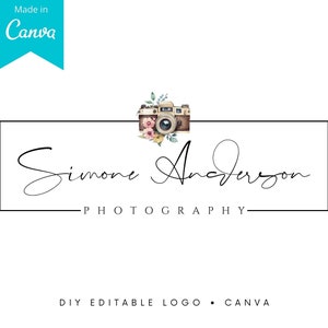 Canva Logo, DIY Signature Logo Design, Canva Logo Design, Canva DIY Logo, Photography Logo, Editable Logo, Signature Logo, Logo Template