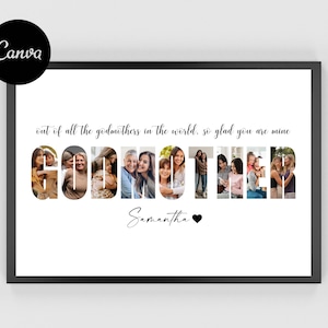 Patin Fotorahmen, personalisierte Patin Rahmen, Patin Foto Collage, Patin Fotorahmen, Patin Foto, Geschenke für sie