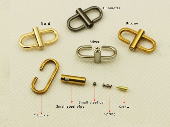 Artibetter 4pcs Adjustable Metal Buckles for Chain Strap Bag Shorten Handbag Crossbody Chain Strap Length Shorten Accessories