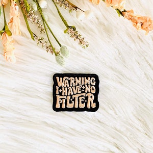 I have no filter hat patch, funny hat patches, no filter iron on, patches for hats, funny iron on, iron on hat designs, sassy patches