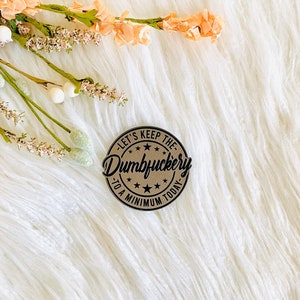 Let's keep the dumb to a minimum today leather hat patch