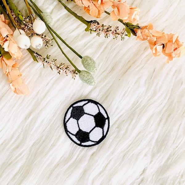 soccer ball patch, trucker hat patch, patches for hats, embroidered iron on, trucker hat accessories, patches for jackets