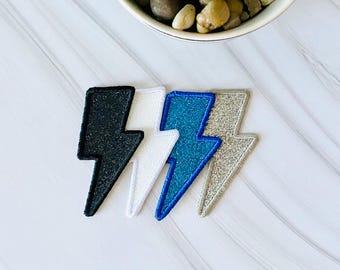 bolt patch, glitter patches for hats, iron on patches small, patches for purse, glitter iron on, lightning embroidery patch, hat accessories