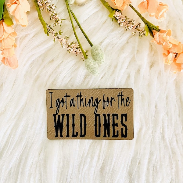 I got a thing for the wild ones hat patch, iron on for hats, hat patches for women, patches for hats