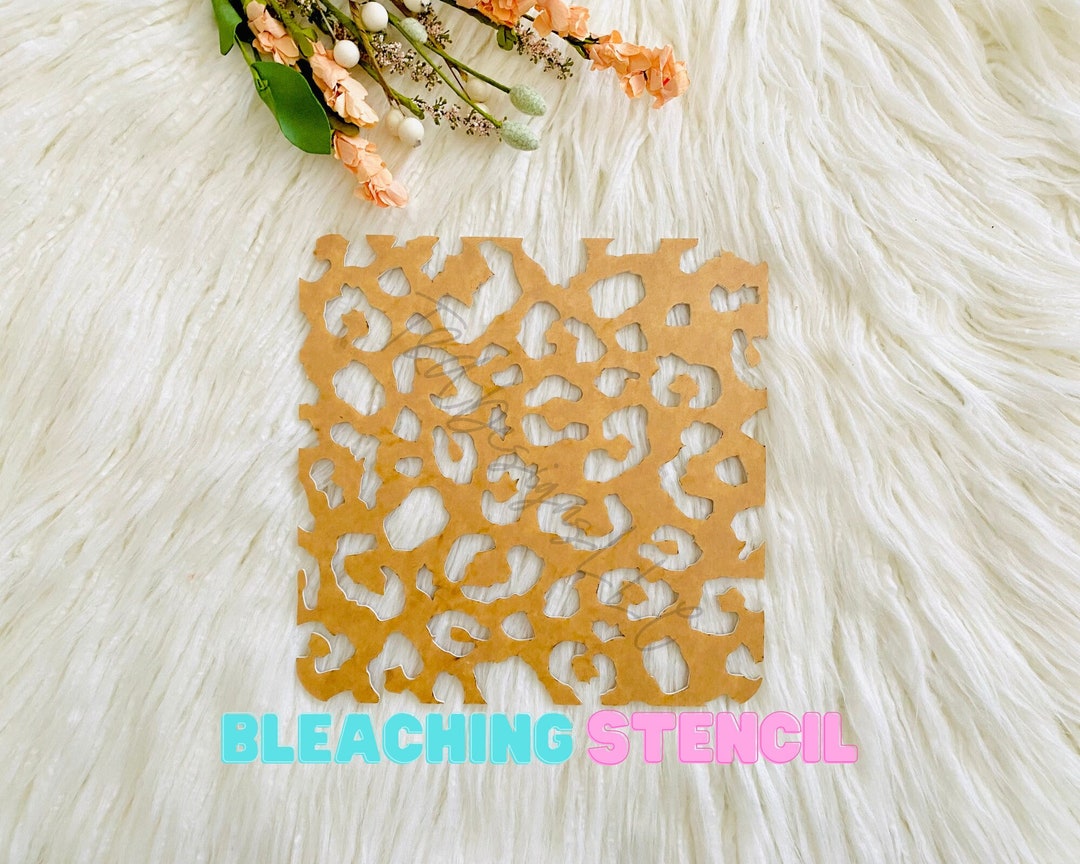 Leopard Print Stencil, Bleaching Stencils, Leopard Print Pattern