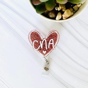 cna badge clip, nurse name tag, cna gifts ideas, rad tech badge reel