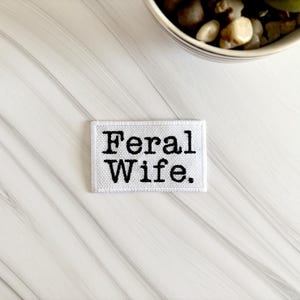 Wife iron on patch, feral wife hat image 5