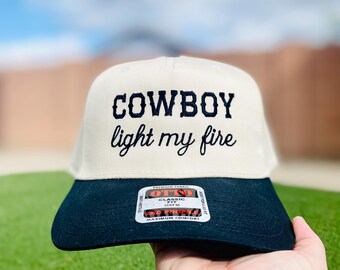 Cowboy trucker hat, country concert trucker hat, western cap