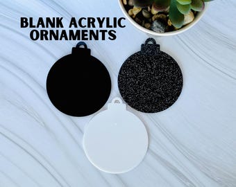 blank acrylic Christmas ornaments, acrylic ornament blanks