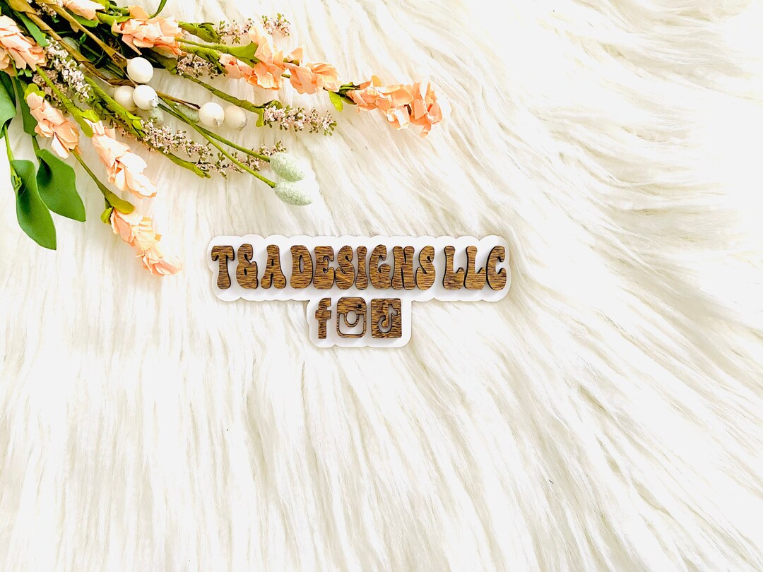 Physical Watermark, Unique Business Sign, Social Media Sign, Business ...