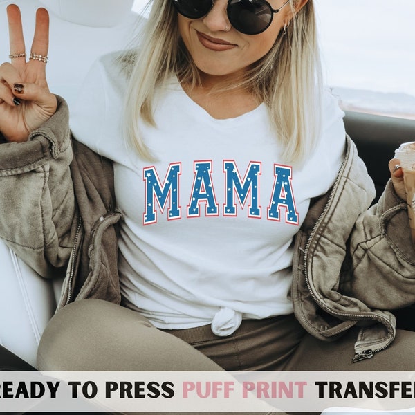 4th of July shirt for mama, ready to press heat transfer, ready to press HTV, American prints, American pride tshirts
