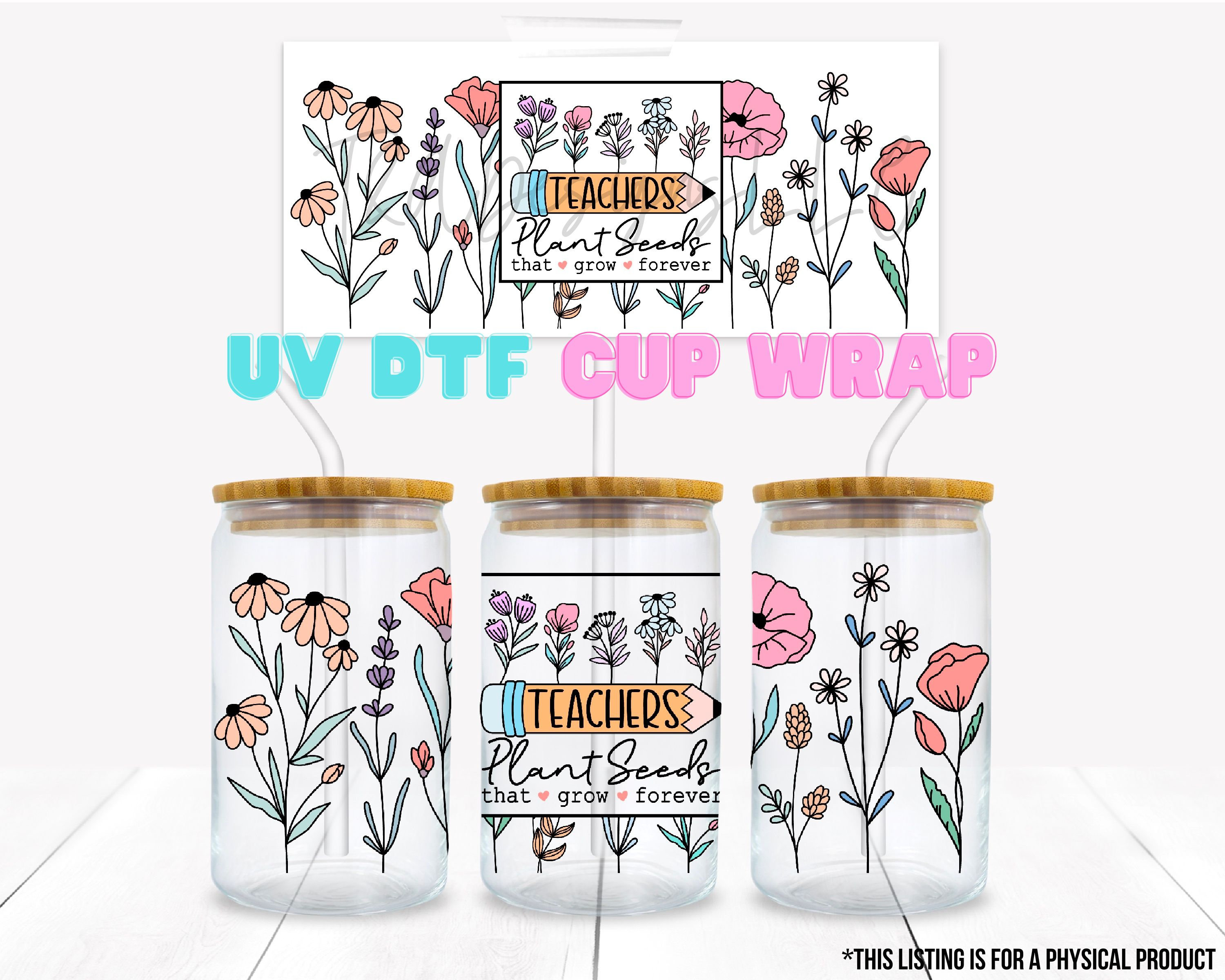  UV DTF Waterproof Cup Wrap Transfer Variety Pack That Includes  Wraps. for 16 oz Libbey Glass Tumblers and Other Hard Surfaces (Sports  Pack) : Arts, Crafts & Sewing