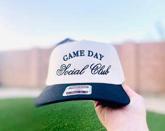 Game day trucker hat, football embroidered hat, gameday cap