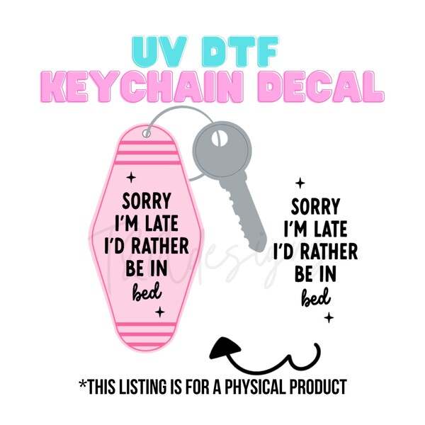 uv dtf keychain decals, keychain uvdtf, motel key chain custom, sticker for keychain, uv dtf transfers, uv dtf decals