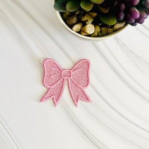 Patch thermocollant avec nœud scintillant, patchs de nœuds cheer