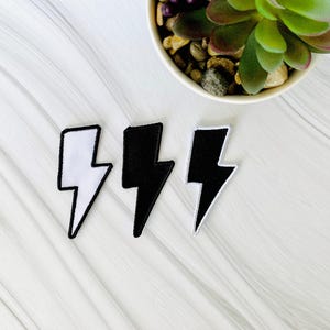 lightning bolt patch, Trucker hat patches, patches for backpack, embroidered iron on, iron on for hats, patches for jackets