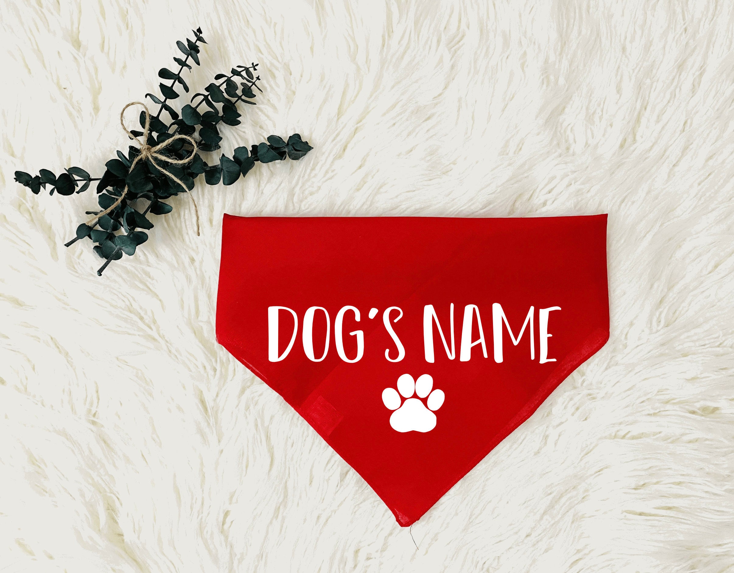 Custom dog name bandana Etsy