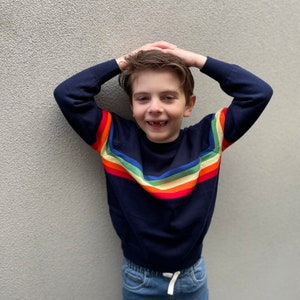 Kids Cotton Knitwear Jumper Rainbow image 3