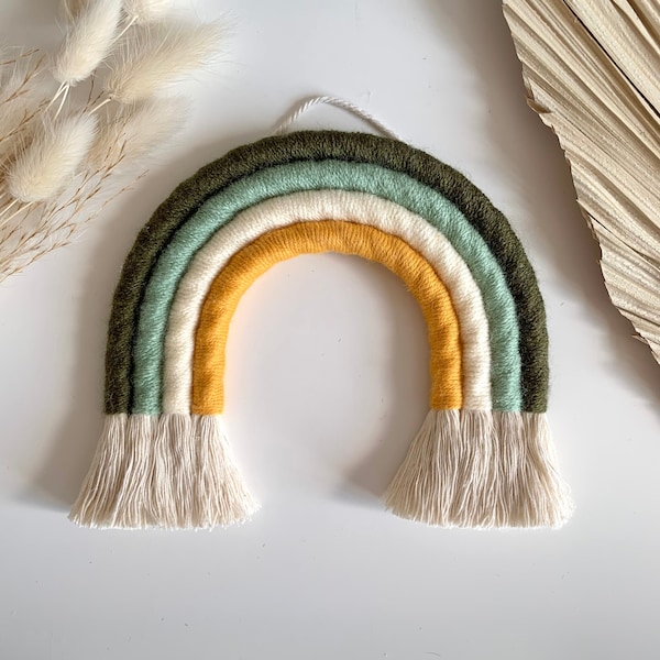 Safari Fibre Rainbow | Macrame Nursery Decor | Boys Boho Room Decor | Nursery Wall Hanging