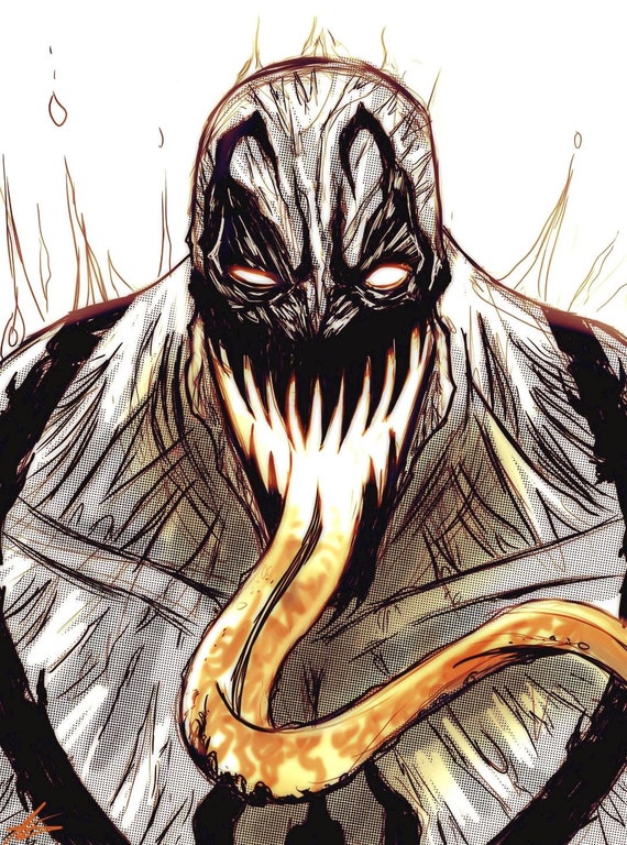 AntiVenom Digital Illustration Art Print Etsy