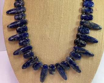 Coldwater Creek Sodalite stone fashion necklace