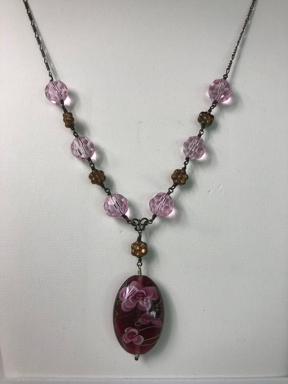 Bead work necklace Gem