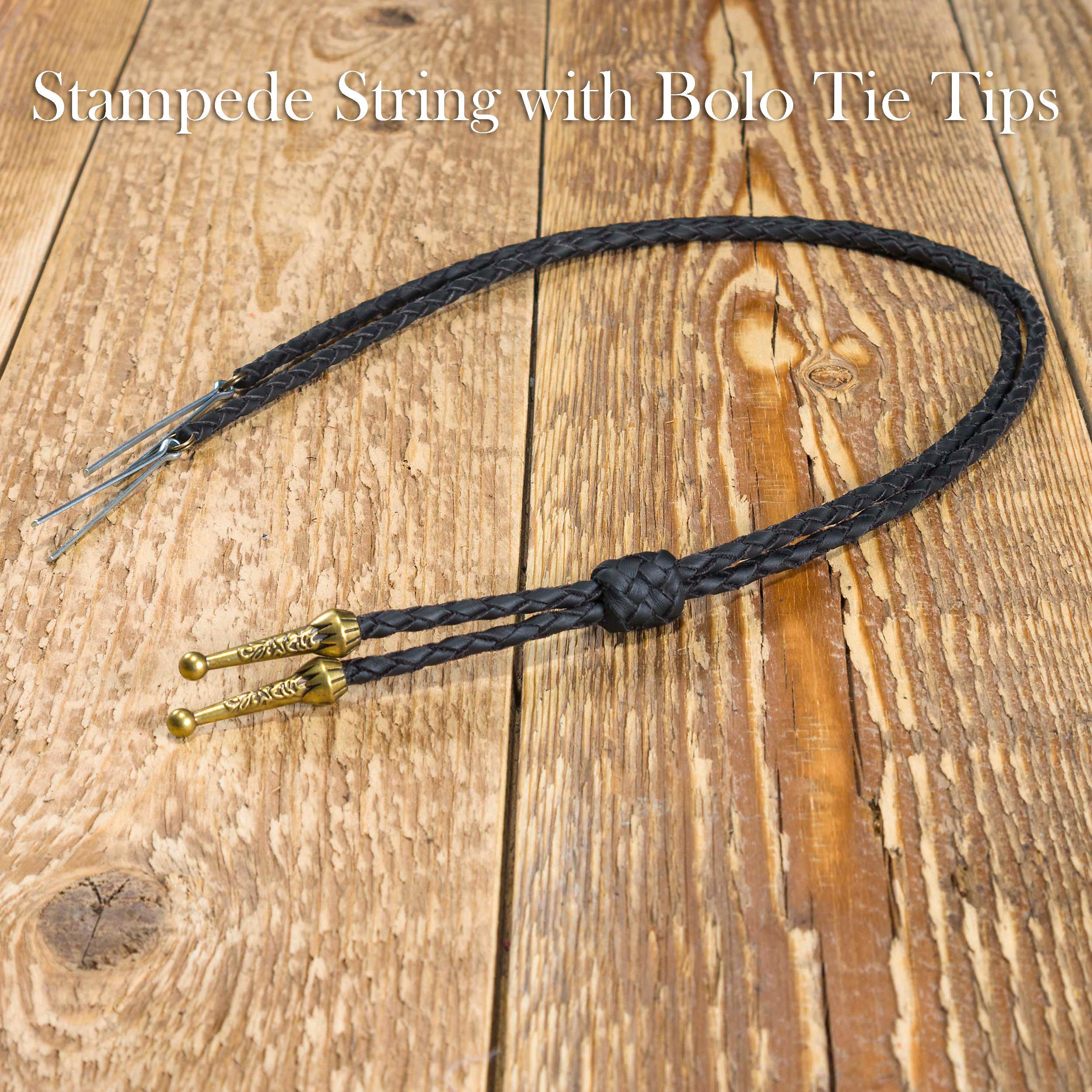 Stampede String Braided Leather Cowboy Hat Stampede String: Bolo Tie Style, Western ...