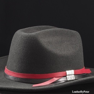 Cowboy Leather Hat Band with Your Initials