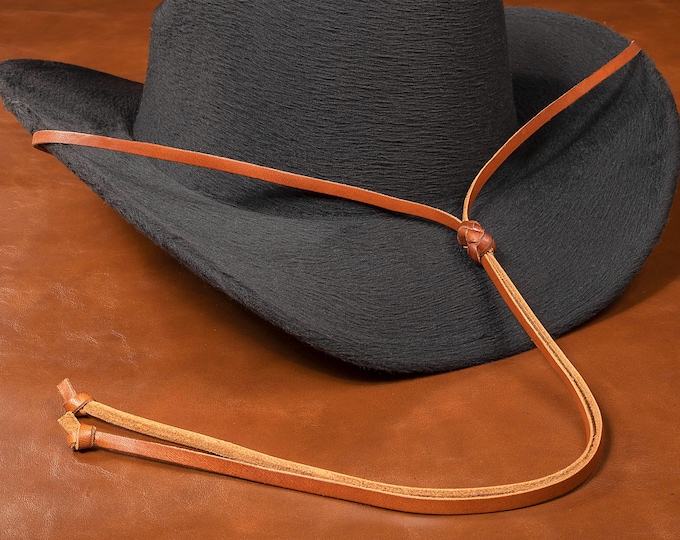 Stampede Hat String Braided Leather With 2 Horse Hair Tassels, Chin ...