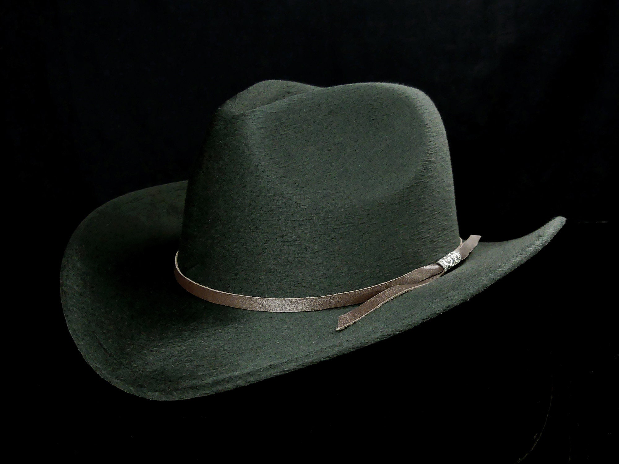 2 Fascie Per Cappello Cowboy In Pelle - Accessori Western Per Donne, 52 Pollici - Foto 12