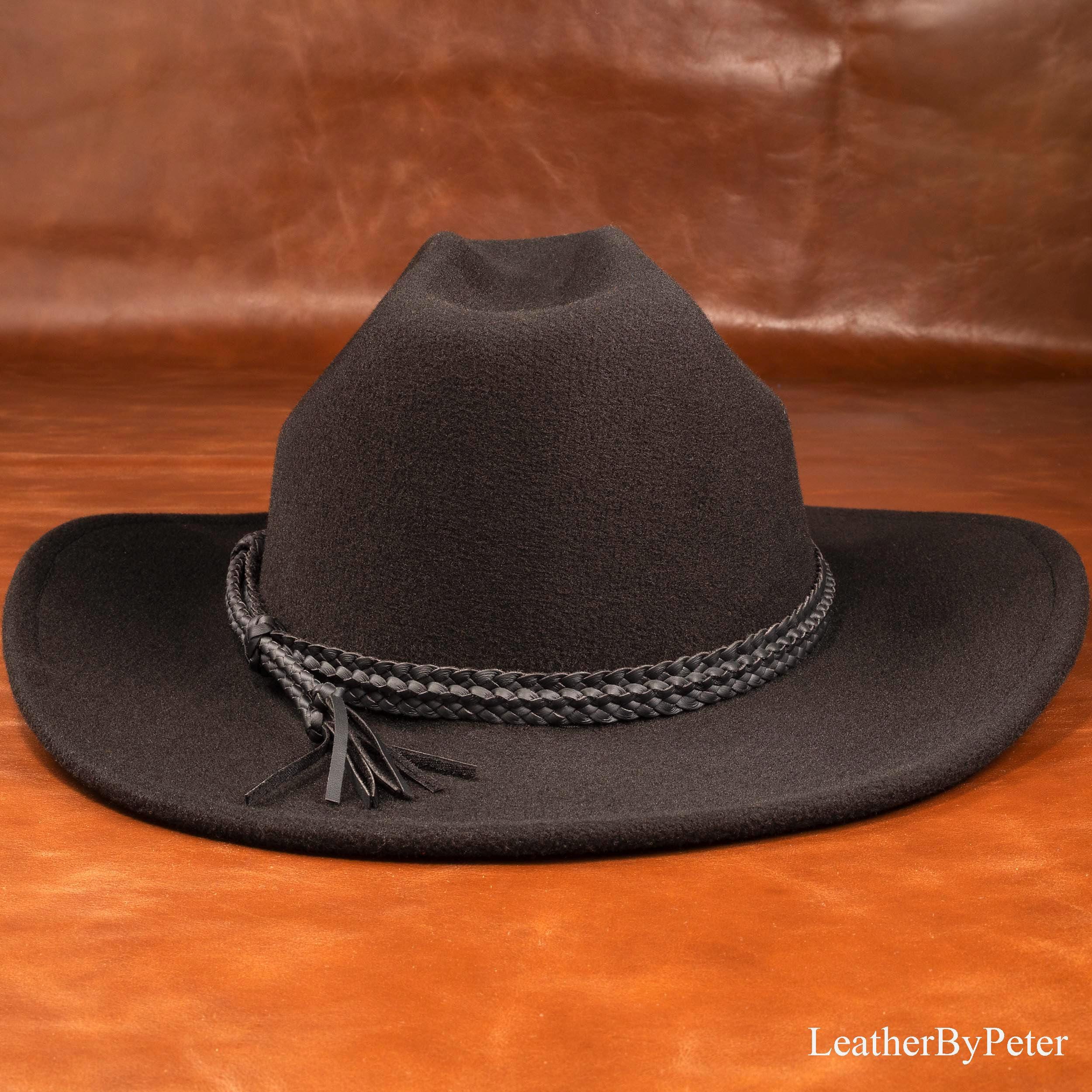 Fascia Per Cappello Da Cowboy In Ecopelle Con Decorazioni Metalliche – Multicolore, Regolabile, Unisex - copertina