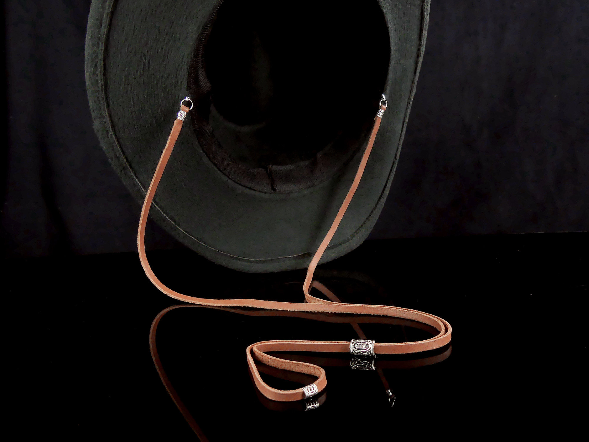Saddle Custom Leather Stampede String for Cowboy Hats, Western Wear ...
