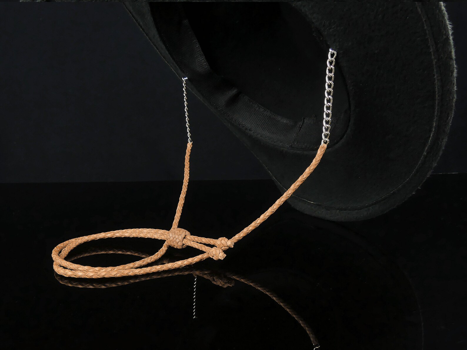 Light Brown Braided Leather Stampede String Custom Leather Etsy