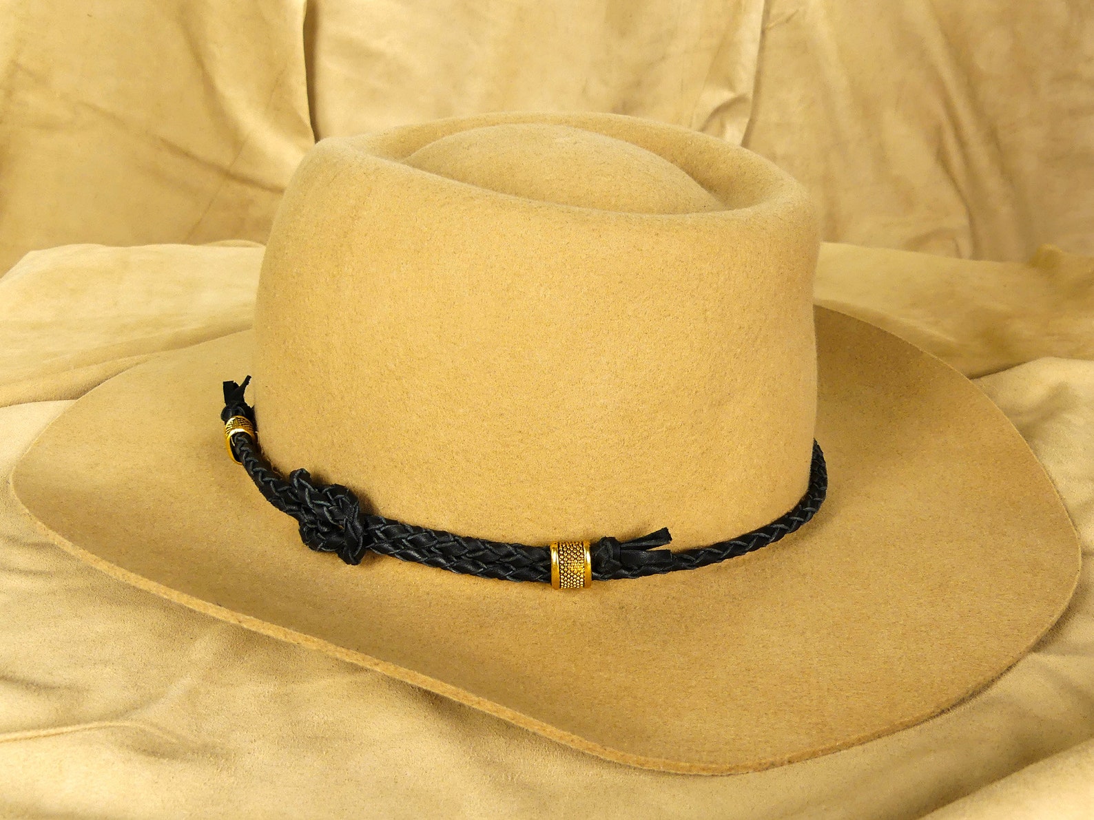 Black Leather Custom Cowboy Hat Band Western Hat Bands for Etsy