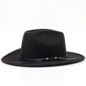 Black leather hat bands for men, Western hat band
