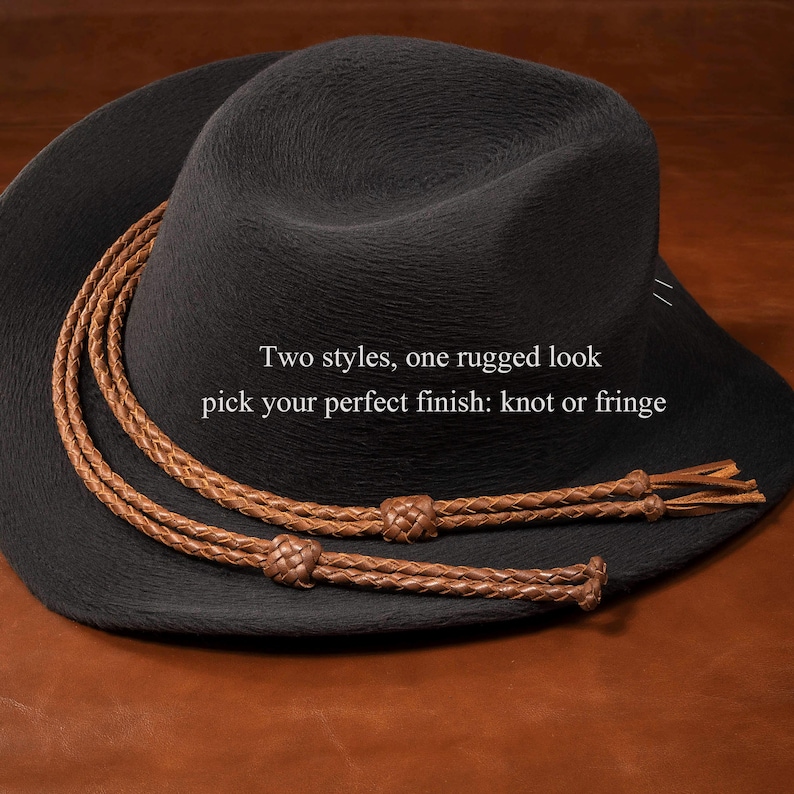 Stampede String Braided Leather Cowboy Hat Stampede String: Western Chin Strap - Etsy