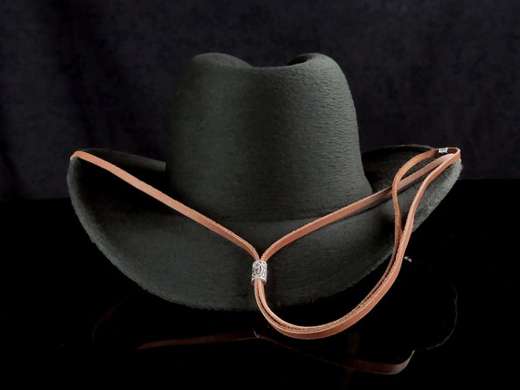 Faux Suede Cowboy Hat w/ Rope Tan Brown Black Western Hats Assorted Colors