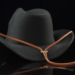 Stampede String Personalized Leather Cowboy Hat Stampede String: Western Chin Strap - Etsy
