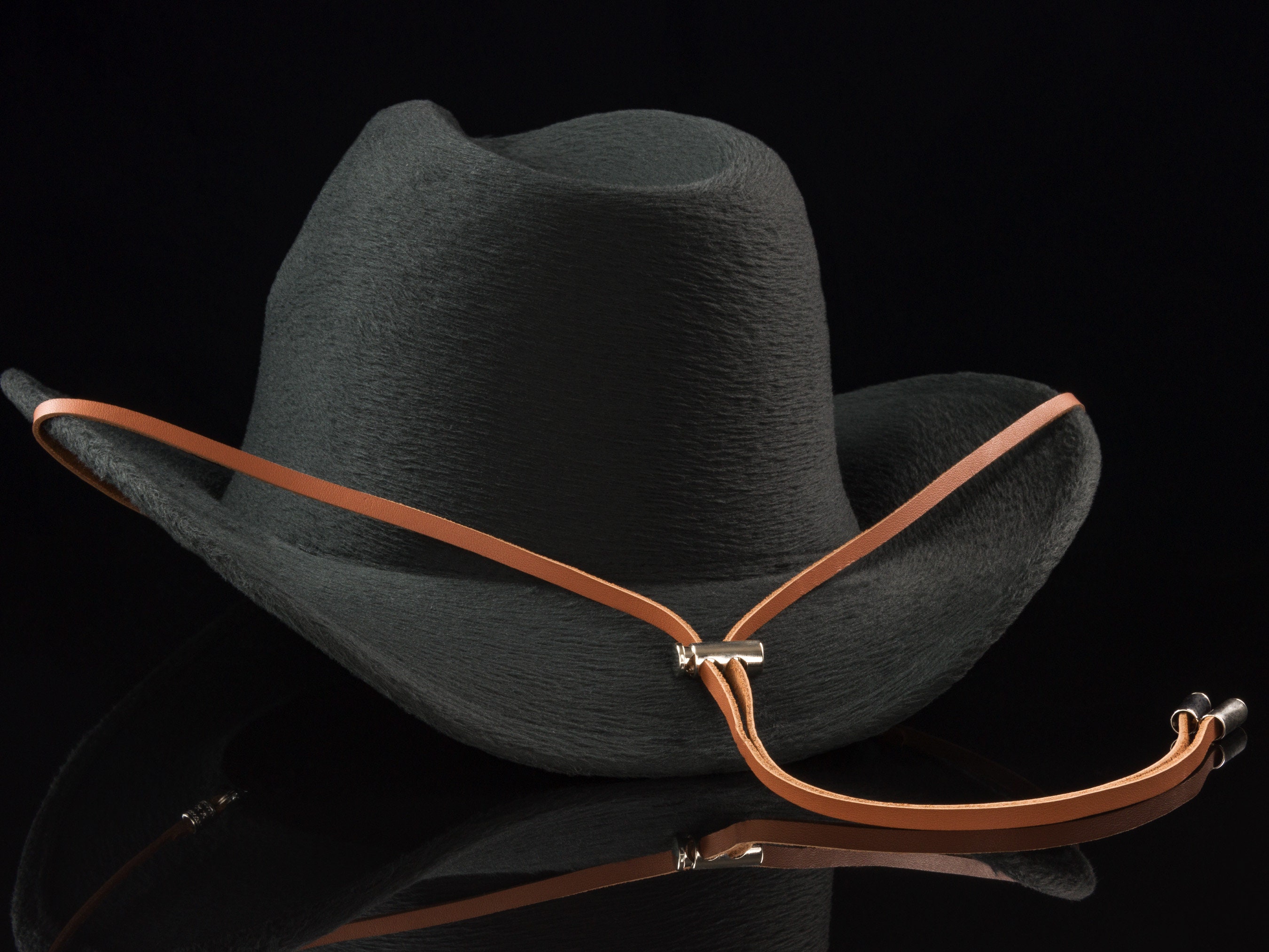 Personalized Leather Cowboy Hat Stampede String: Western 